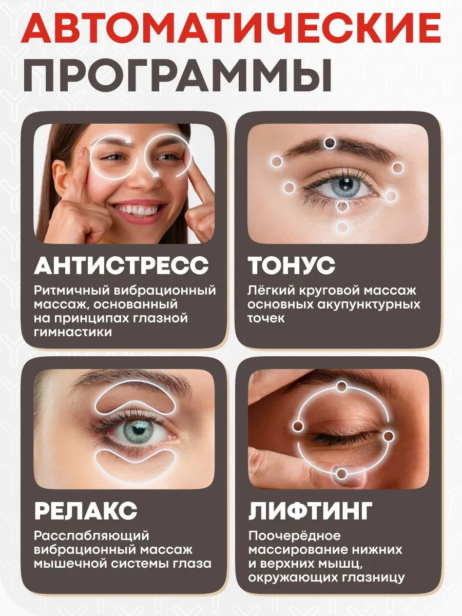 Автоматические массажные программы Yamaguchi Massage Eye Mask