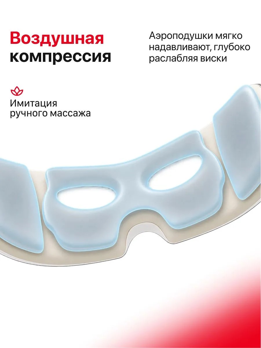 Воздушная компрессия в массажере для глаз Yamaguchi Open Eye